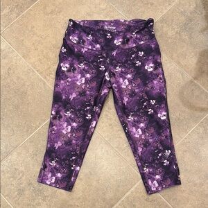 MPG Purple Floral Leggings